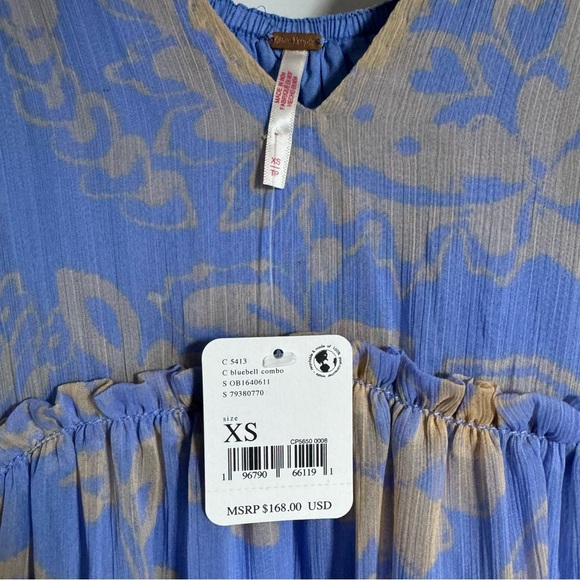 Free People Julianna Maxi Dress in Bluebell Combi - Picture 7 of 7